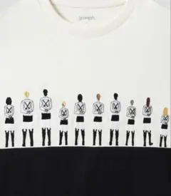 新品　Ｌ　グラニフ　進撃の巨人　上位10名　ビッグシルエットTシャツ