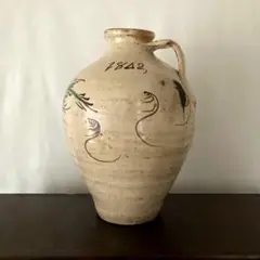 イタリア アンティーク マジョリカ焼き マジョリカ陶器 花瓶 壺1930年頃品 イタリア アンティーク マジョリカ焼き マジョリカ陶器 花瓶 壺