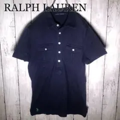 【RALPH LAUREN】ラルフローレン ポロシャツ(L)ネイビー
