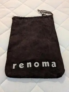 renoma スエード巾着バッグ ブラウン