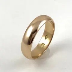 K18 リング 幅5.3㎜ 厚さ1.8㎜ 17号アップ 6.57 g