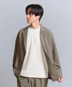 KOMATSUリラックスシルエット ジャケット ワイドテーパード パンツセット