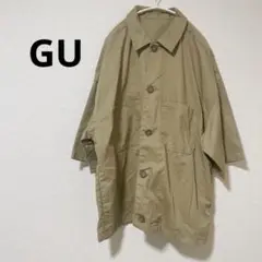 GU トレンチコート XL アウター ゆったり 秋 オシャレ カジュアル ボタン