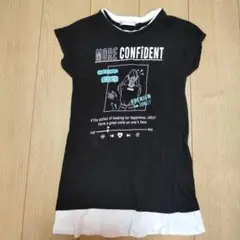 Ｔシャツ　130　黒　ブラック　プリント