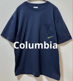 Columbia コロンビア　刺繍ブランドロゴ　ポケットTシャツ