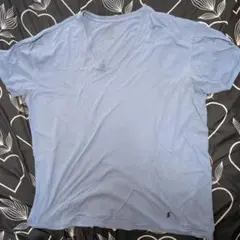 Polo Ralph Lauren ライトブルー Vネック Tシャツ XL