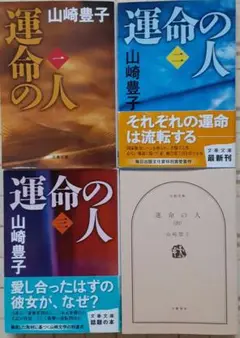 毎日出版文化賞特別賞　「運命の人」 全4巻　山崎豊子