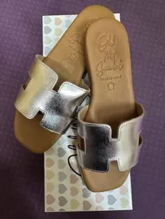【お値下げ】オーマイサンダルズ　スクエアトゥサンダル