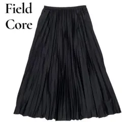 Field Core ワークマン　プリーツロングスカート　ウエスト調整可　黒　M