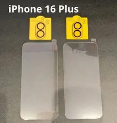 iPhone 16 Plus ガラスフィルム カメラフィルム ガイド枠