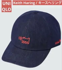 UNIQLO キースへリンクUVカットキャップ デニム