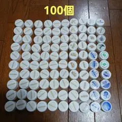 ペットボトルキャップ　白系　100個