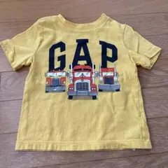 GAP 消防車イエローTシャツ　働く車