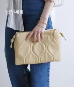 【美品】LE VERNIS/ル ベルニ キルティング　巾着ショルダーバッグ