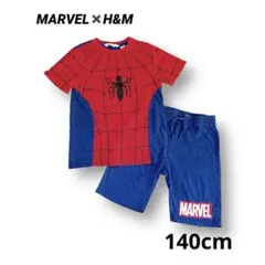 スパイダーマン 上下セット　ルームウェア　パジャマセット 140 子供