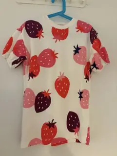 catimini イチゴ柄 半袖ワンピース