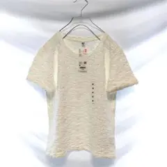 【新品 未使用】ユニクロ シャーリング Tシャツ 白 半袖 Mサイズ