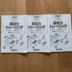 SAPIX 小６　基礎力トレーニング 6,2,3月号
