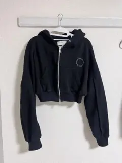【未着用・美品】Matin Kim 完売パーカー　チャコールグレー　サイズF 未着用・美品】Matin Kim 完売パーカー チャコールグレー サイズ