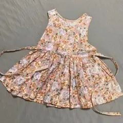 90サイズ花柄レトロワンピース