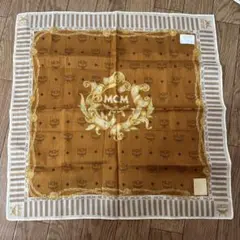 MCMハンカチ　茶系　未使用