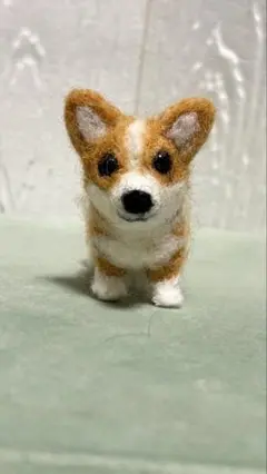 羊毛フェルト コーギー ぬいぐるみ