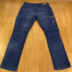ワークマン フィールドコア デニムカーゴパンツ 4Dデニム ジーンズ 立体裁断M