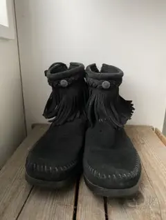 【★お値下げしました★】ミネトンカモカシン ショートブーツスエードレザー