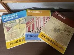 中央公論社　日本の絵巻 1.2.4巻　帯付き