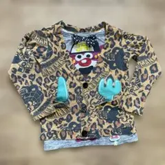JAM ヒョウ柄カーディガン 110cm