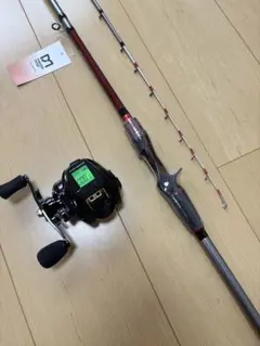 太刀魚　大型液晶カウンター付ベイトリール&ソリッドティップベイトロッドセット