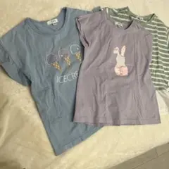 a.v.v アイスクリームプリント Tシャツ 130 3枚セット