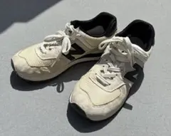 NEWBALANCE ML574DW ニューバランス ベージュ×黒 27cm