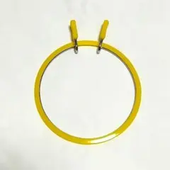 刺繍枠　黄色　１個
