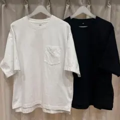 GU ボクシーT/5分袖/オーバーサイズ 2着セット