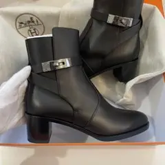 エルメス HERMES レディスショートブーツ フレンチー 50 ケリーバックル