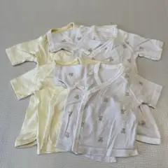 UNIQLO ベビー短肌着2枚組 コンビ肌着2枚組4枚セット 綿100%