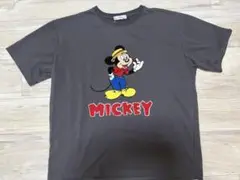 ミッキーマウス Tシャツ グレー 半袖