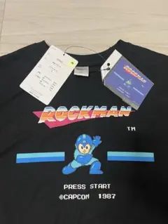 「新品」ロックマン Tシャツ ブラック Ｌサイズ