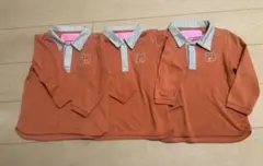 調布白菊幼稚園 長袖体操服 100サイズ 3着