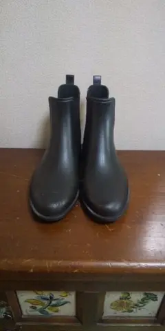 ブラック ゴム製 レインブーツ