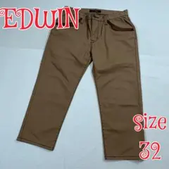 XVS EDWIN クロップド　チノパン　ベージュ　32　エドウィン