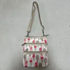 LeSportsac　レスポン　ショルダーバッグ　総柄　ナイロン　アイスクリーム
