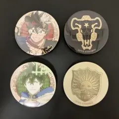 希少品　ブラッククローバー Webくじ 缶バッジ　4個　ユノ　アスタ