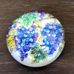 ぶどうイラスト マグネット 直径約5cm