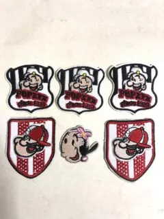 ポパイワッペン6枚セット