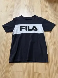 FILA フィラ メンズ Lサイズ 黒色 ブラックカジュアル Tシャツ 黒/白