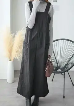 ★低身長さん必見!!★お直し済★未使用★ジャンパースカート　L