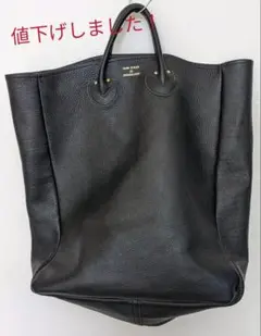 ヤングアンドオルセン 本革 黒 バッグ トートバッグ レザー Lサイズ 別注