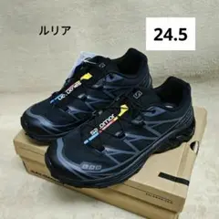 24.5 SALOMON XT-6 ADV BLACK ランニングシューズ
